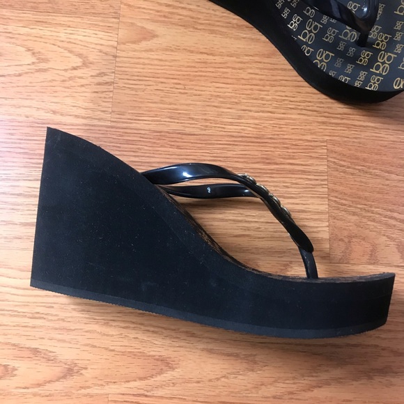 Bebe platform wedge sandal - Picture 3 of 13